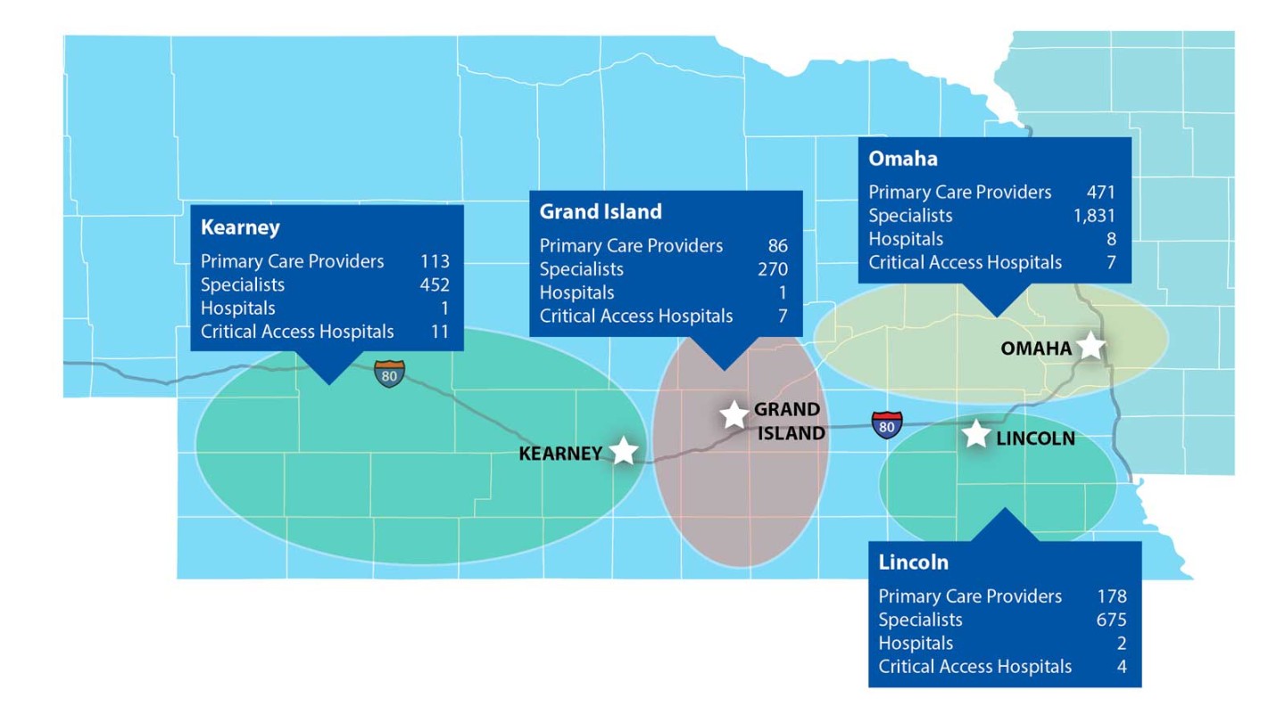 CHI Health Partners offers a network of nearly 4,000 CHI Health employed and independent providers across Nebraska and southwest Iowa