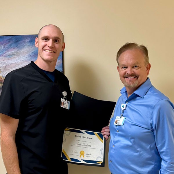 Spaulding Named Good Samaritan’s Caring Kind Justin Spaulding and Curt Coleman