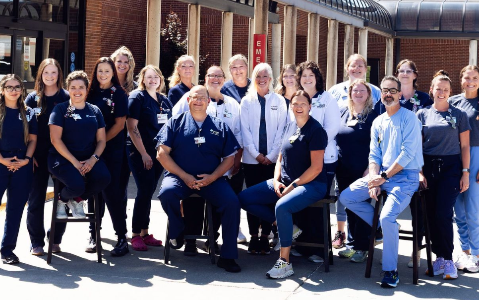 CHI Health St. Francis Emergency Department receives ENA's Lanter CHI Health St. Francis ED staff