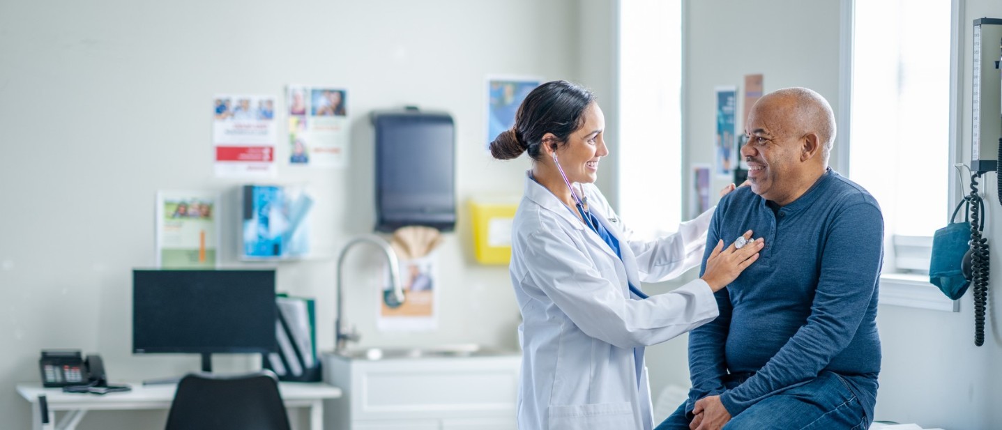 Female doctor checking on her patient