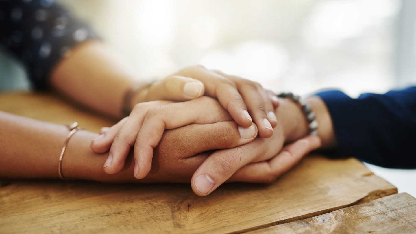 Holding hands